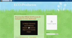 Desktop Screenshot of portalecoproductos.blogspot.com