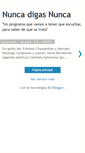 Mobile Screenshot of nuncadigasnunca.blogspot.com
