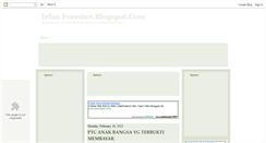 Desktop Screenshot of irfanforester.blogspot.com