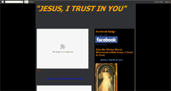 Desktop Screenshot of jesus-trust.blogspot.com