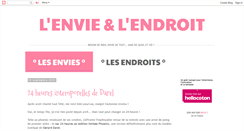 Desktop Screenshot of envie-et-endroit.blogspot.com