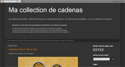 Desktop Screenshot of macollectiondecadenas.blogspot.com