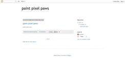 Desktop Screenshot of paintpixelpaws.blogspot.com