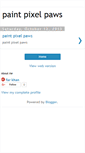 Mobile Screenshot of paintpixelpaws.blogspot.com