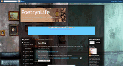 Desktop Screenshot of poetrynlife.blogspot.com