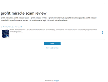 Tablet Screenshot of profit-miracle-scam-review.blogspot.com