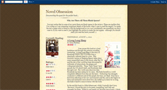 Desktop Screenshot of novelobsession.blogspot.com