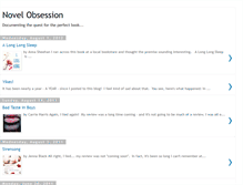 Tablet Screenshot of novelobsession.blogspot.com