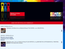Tablet Screenshot of direccionculturachimborazo.blogspot.com