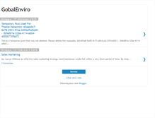 Tablet Screenshot of gobalenviro.blogspot.com