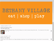 Tablet Screenshot of bethanyvillageevents.blogspot.com