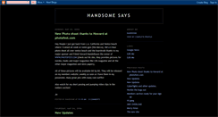 Desktop Screenshot of bigjohnnyhandsome.blogspot.com