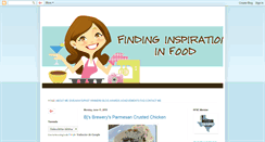 Desktop Screenshot of findinginspirationinfood.blogspot.com