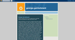 Desktop Screenshot of georgiagarnishment.blogspot.com