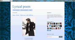 Desktop Screenshot of lyricalpoem.blogspot.com