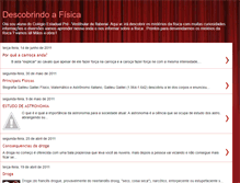 Tablet Screenshot of descobrindofisica.blogspot.com