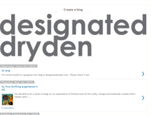 Tablet Screenshot of designateddryden.blogspot.com