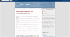 Desktop Screenshot of ben-christian.blogspot.com