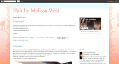 Desktop Screenshot of hairbymelissawest.blogspot.com