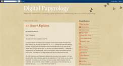 Desktop Screenshot of digitalpapyrology.blogspot.com