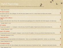 Tablet Screenshot of digitalpapyrology.blogspot.com