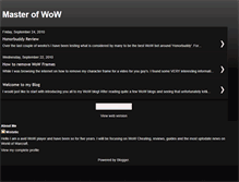 Tablet Screenshot of masterofwow.blogspot.com