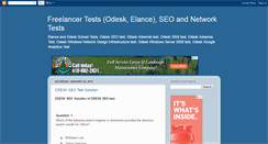 Desktop Screenshot of freelancer-tests.blogspot.com