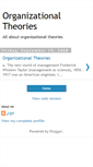 Mobile Screenshot of organizationaltheories.blogspot.com