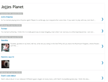 Tablet Screenshot of jojjesplanet.blogspot.com