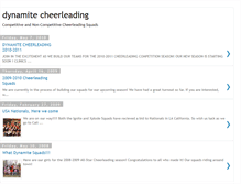 Tablet Screenshot of dynamitecheerleading.blogspot.com