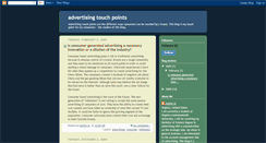 Desktop Screenshot of advertisingtouchpoints.blogspot.com