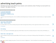 Tablet Screenshot of advertisingtouchpoints.blogspot.com