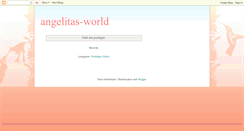 Desktop Screenshot of angelitas-world.blogspot.com