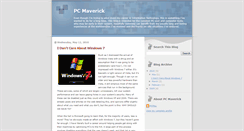 Desktop Screenshot of pcmaverick.blogspot.com