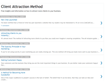 Tablet Screenshot of clientattractionmethod.blogspot.com