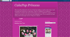 Desktop Screenshot of cakepopprincess.blogspot.com