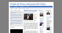 Desktop Screenshot of fondodepescaartesanaldelcallao.blogspot.com