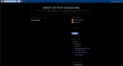 Desktop Screenshot of drop-stitch.blogspot.com