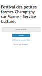 Mobile Screenshot of festivalpetitesformeschampigny.blogspot.com