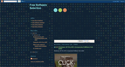 Desktop Screenshot of freesoftwareselection.blogspot.com