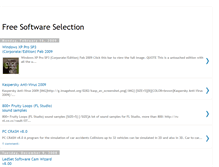Tablet Screenshot of freesoftwareselection.blogspot.com