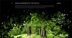 Desktop Screenshot of meioambientetecnico.blogspot.com