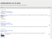 Tablet Screenshot of ordenadoresenelaula.blogspot.com