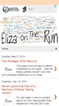 Mobile Screenshot of elizaontherun.blogspot.com