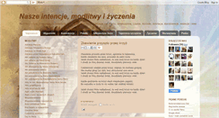 Desktop Screenshot of naszeintencje.blogspot.com