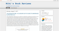 Desktop Screenshot of nikisbookreviews.blogspot.com