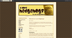 Desktop Screenshot of ilovehedgehog.blogspot.com