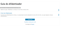 Tablet Screenshot of guiadoalfabetizador.blogspot.com