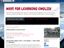 Tablet Screenshot of claudiafulano-waysforlearningenglish.blogspot.com