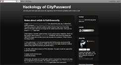 Desktop Screenshot of citypw.blogspot.com